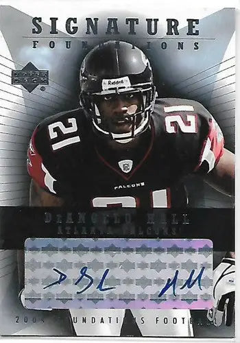 2004 Upper Deck Foundations Signature Foundations #SF-DE DeAngelo Hall NM-MT Aut - Football Card Single