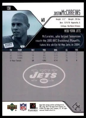 2004 Upper Deck Justin McCareins 138 Dallas Cowboys