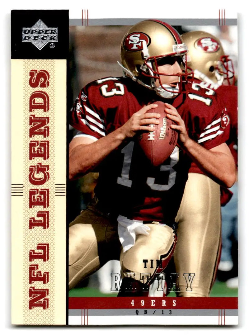2004 Upper Deck Legends #74 Tim Rattay - Football Card Single