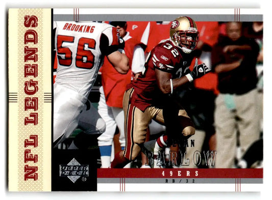 2004 Upper Deck Legends #76 Kevan Barlow - Football Card Single