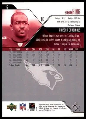 2004 Upper Deck Shaun King 6 Carolina Panthers
