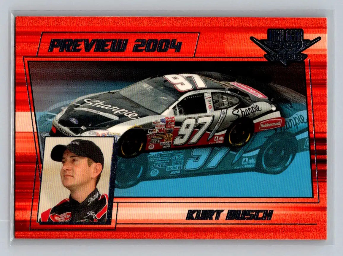 2004 Wheels High Gear #68 Kurt Busch Roush Racing - Racing Card Single