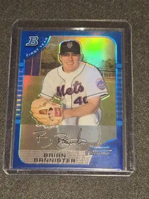 2005 Bowman Chrome #225 Brian Bannister Blue Refractors #/150 - Baseball Card Single