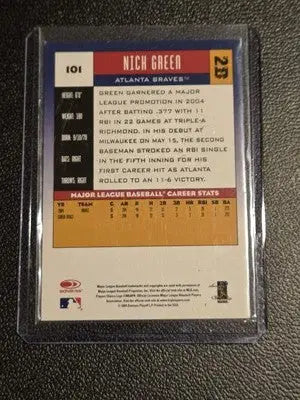 2005 Donruss #101 Nick Green Autographs - Baseball Card Single