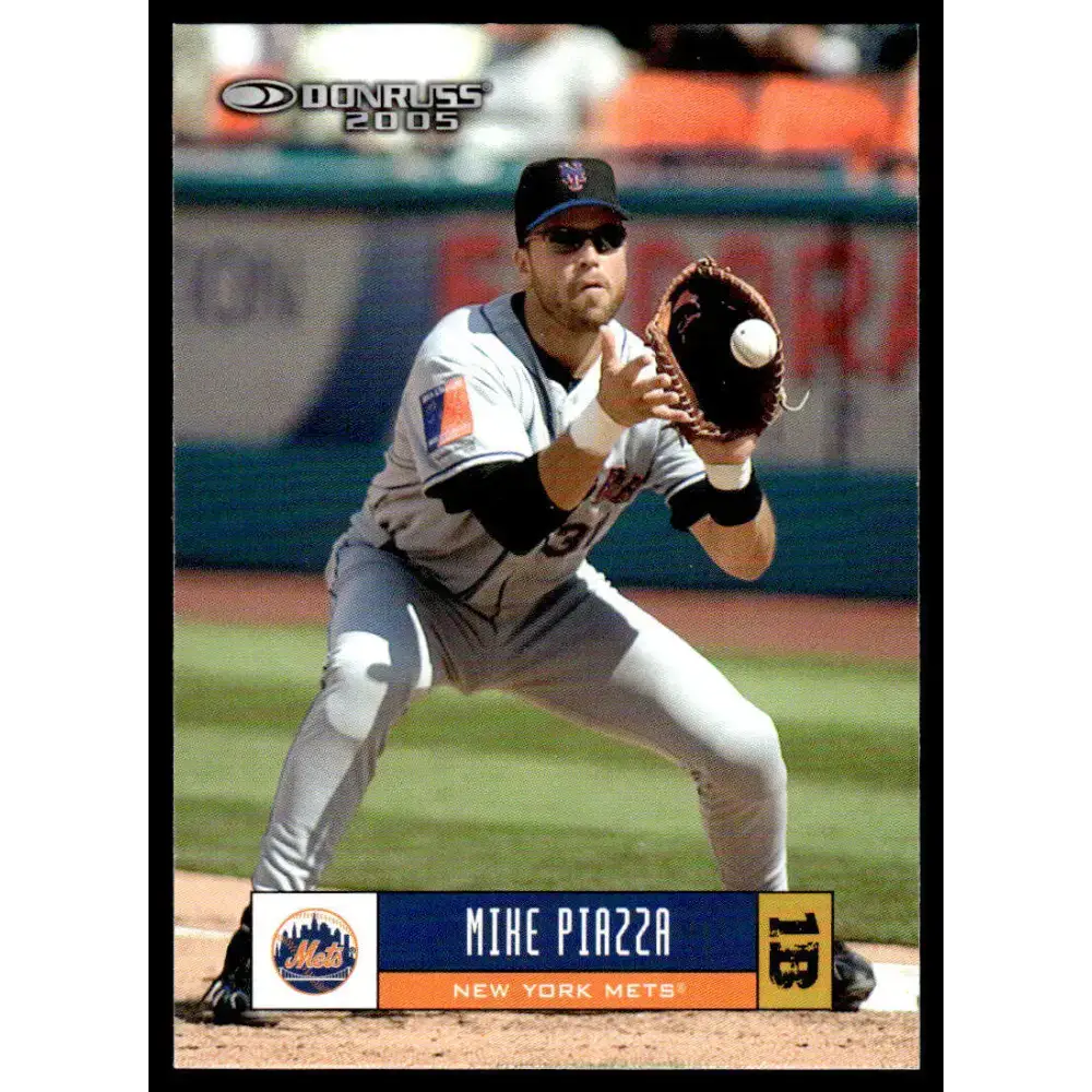 2005 Donruss #260 Mike Piazza EX/NM New York Mets Baseball Card - Baseball Card Single