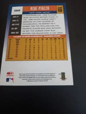2005 Donruss - Mike Piazza #260. NY Mets. NRMT+ - Baseball Card Single