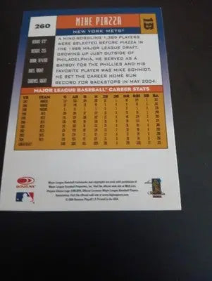 2005 Donruss - Mike Piazza #260. NY Mets. NRMT+ - Baseball Card Single