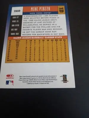 2005 Donruss - Mike Piazza #260. NY Mets. NRMT+ - Baseball Card Single