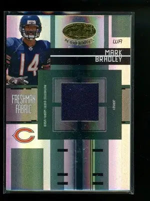 2005 Donruss Playoff Leaf Certified Mark Bradley FF-216 Worn Freshman Fabric - Football Card Single
