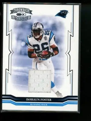 2005 Donruss Throwback Threads DeShaun Foster #19 Game-Worn Jersey Football - Sports Memorabilia