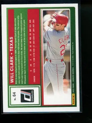 2005 Donruss Will Clark #64 Red & Blue Baseball - Baseball Card Single