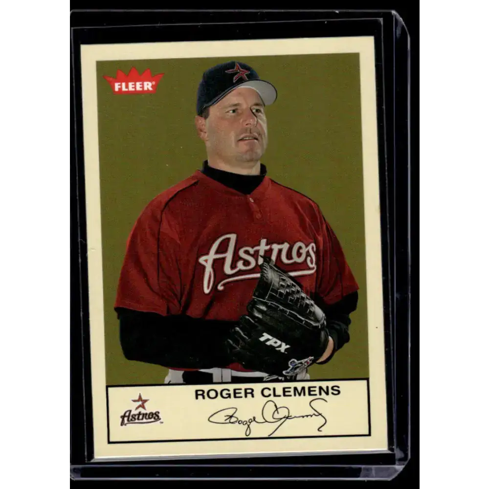 2005 Fleer Tradition #19 Roger Clemens Houston Astros NM-MT Baseball Card - Baseball Card Single