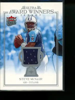 2005 Fleer Ultra Award Winners Steve McNair #UAA-SM Jersey Patch Football - Sports Memorabilia