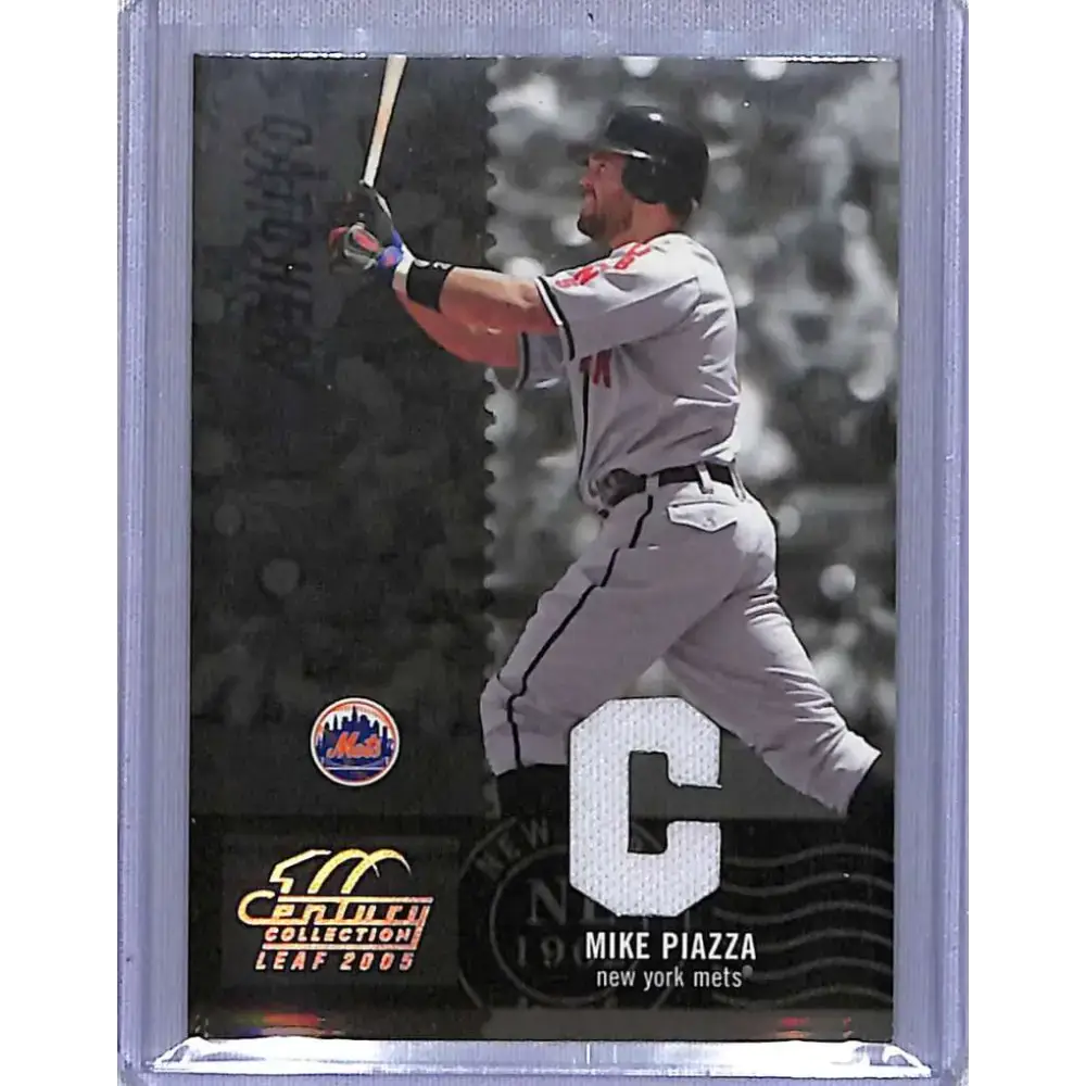 2005 Leaf Century #31 Mike Piazza Material Fabric Position #/250 NM-MT Baseball Card - Baseball Card Single