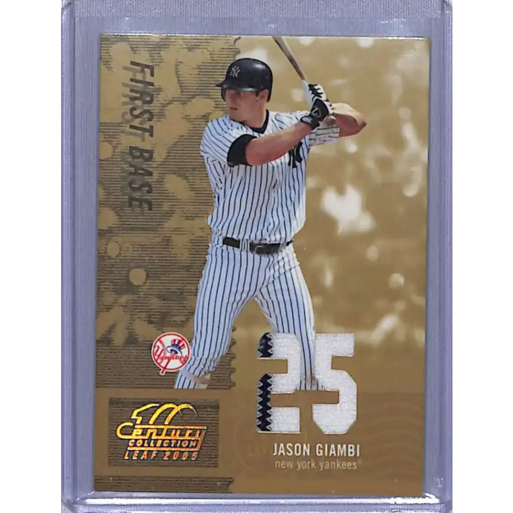 2005 Leaf Century #96 Jason Giambi #/25 New York Yankees NM-MT Baseball Card - Baseball Card Single