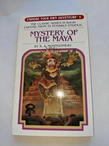 Vintage Montgomery Choose Your Own Adventure book displayed on store shelf pulls