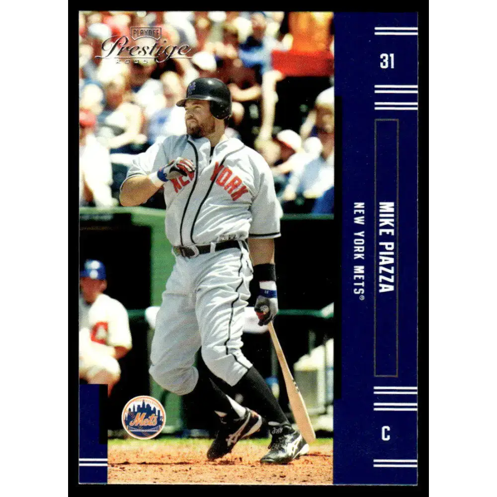 2005 Playoff Prestige #31 Mike Piazza EX/NM New York Mets Baseball Card - Baseball Card Single