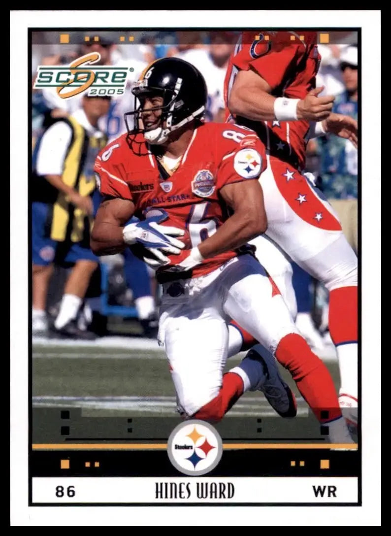 1986 Hines Ward football card from 2005 Score Pittsburgh Steelers NFL series