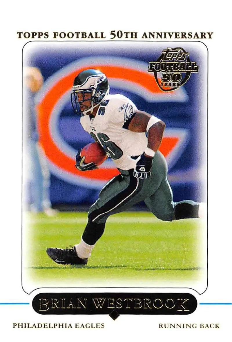 2005 Topps #1 Brian Westbrook NM-MT Philadelphia Eagles Football Card - Football Card Single