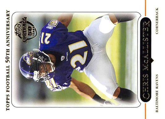 2005 Topps #100 Chris McAlister NM-MT Baltimore Ravens Football Card - Football Card Single