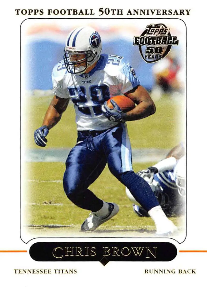 2005 Topps #103 Chris Brown NM-MT Tennessee Titans Football Card - Football Card Single