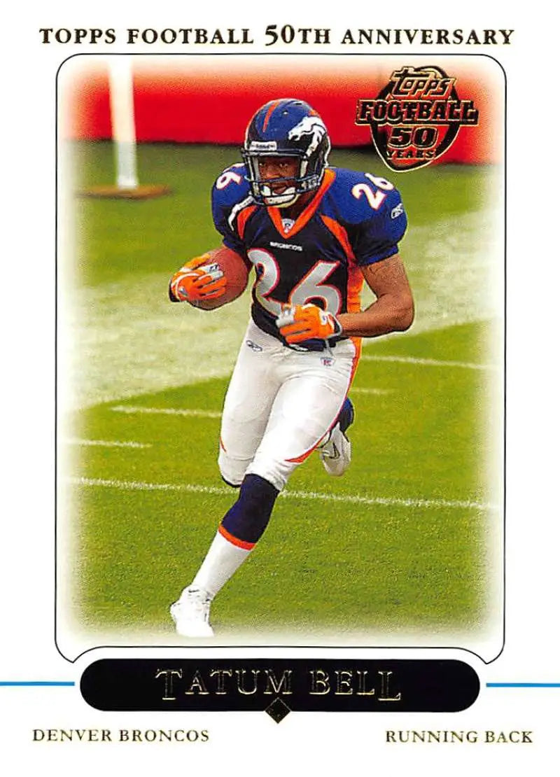 2005 Topps #107 Tatum Bell NM-MT Denver Broncos Football Card - Football Card Single