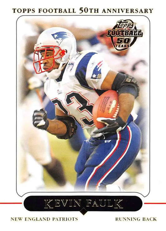 2005 Topps #120 Kevin Faulk NM-MT New England Patriots Football Card - Football Card Single