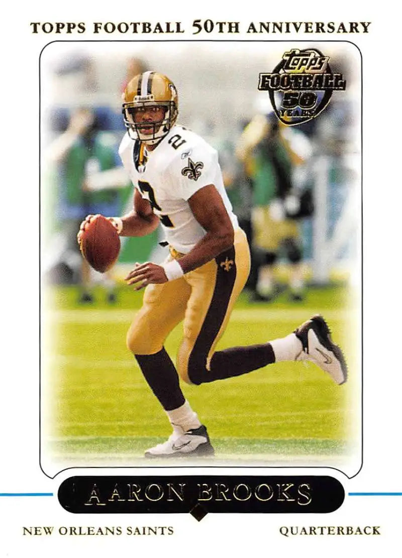 2005 Topps #122 Aaron Brooks NM-MT New Orleans Saints Football Card - Football Card Single