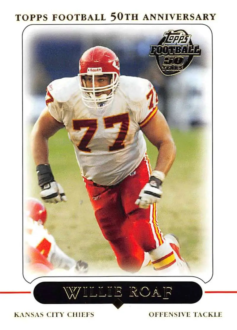 2005 Topps #123 Willie Roaf NM-MT Kansas City Chiefs Football Card - Football Card Single