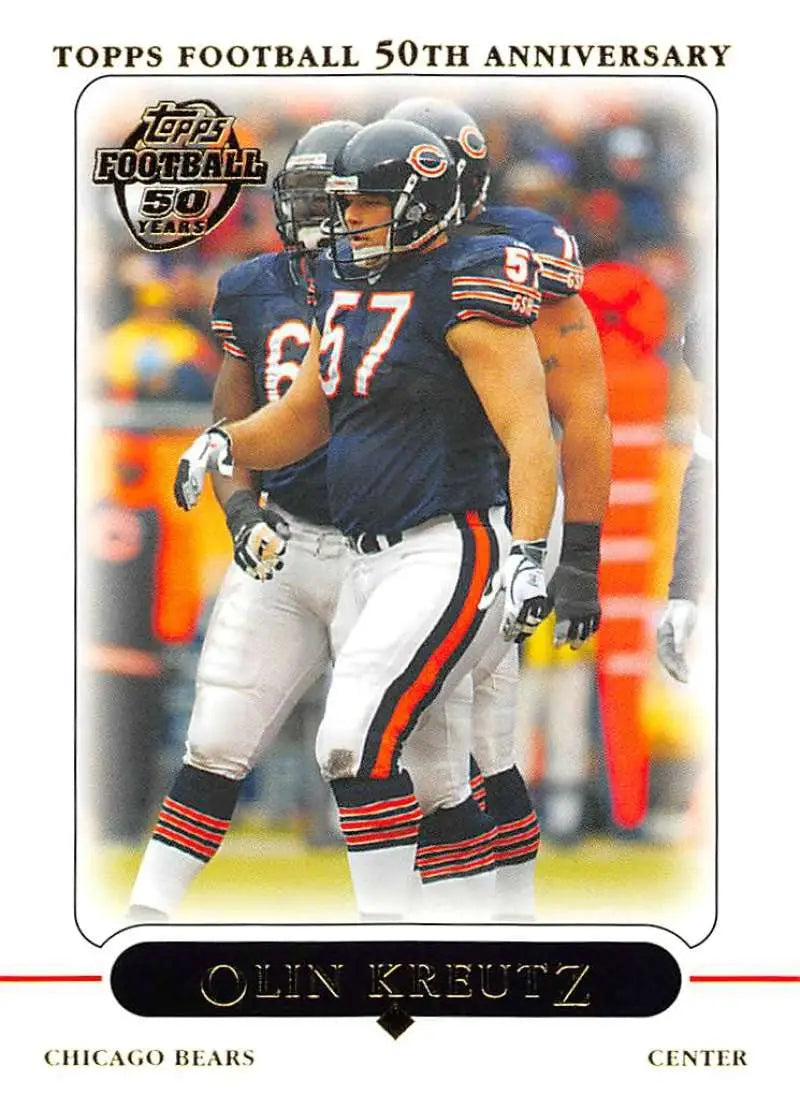 2005 Topps #126 Olin Kreutz NM-MT Chicago Bears Football Card - Football Card Single
