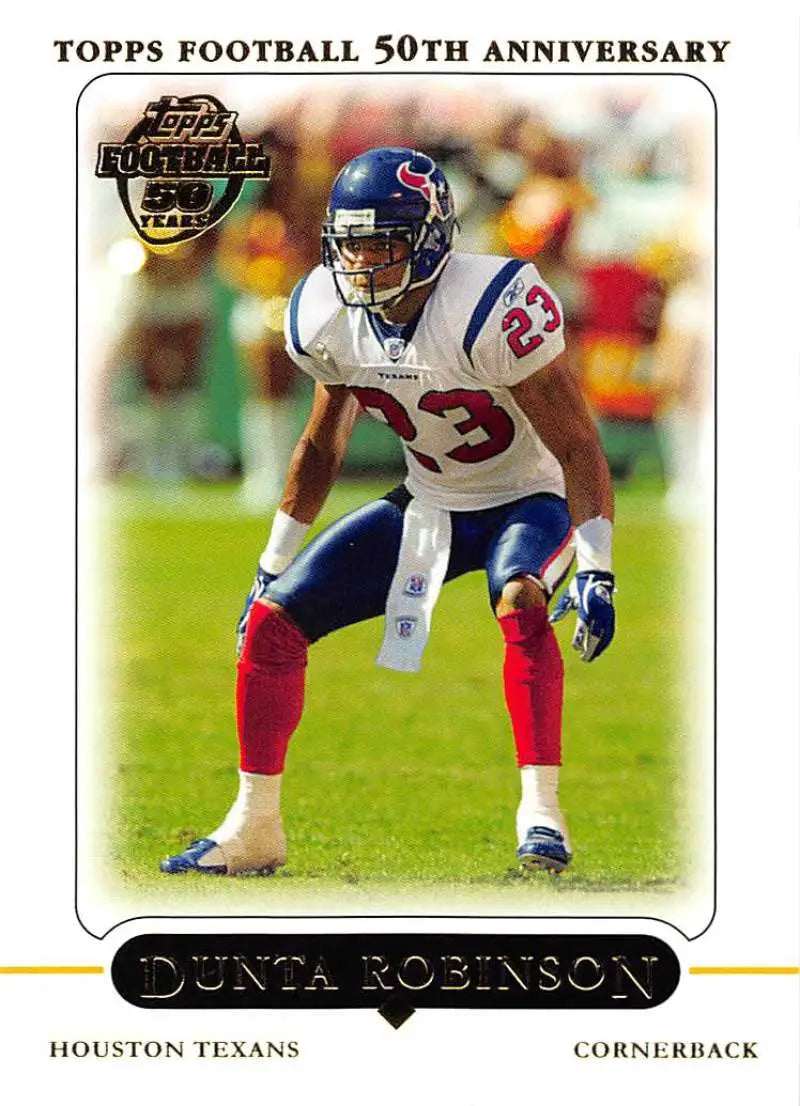 2005 Topps #127 Dunta Robinson NM-MT Houston Texans Football Card - Football Card Single