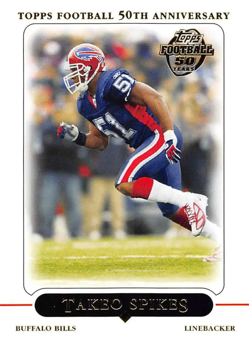 2005 Topps #131 Takeo Spikes NM-MT Buffalo Bills Football Card - Football Card Single