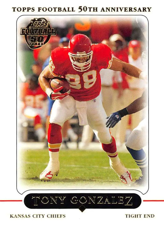 2005 Topps #143 Tony Gonzalez NM-MT Kansas City Chiefs Football Card - Football Card Single