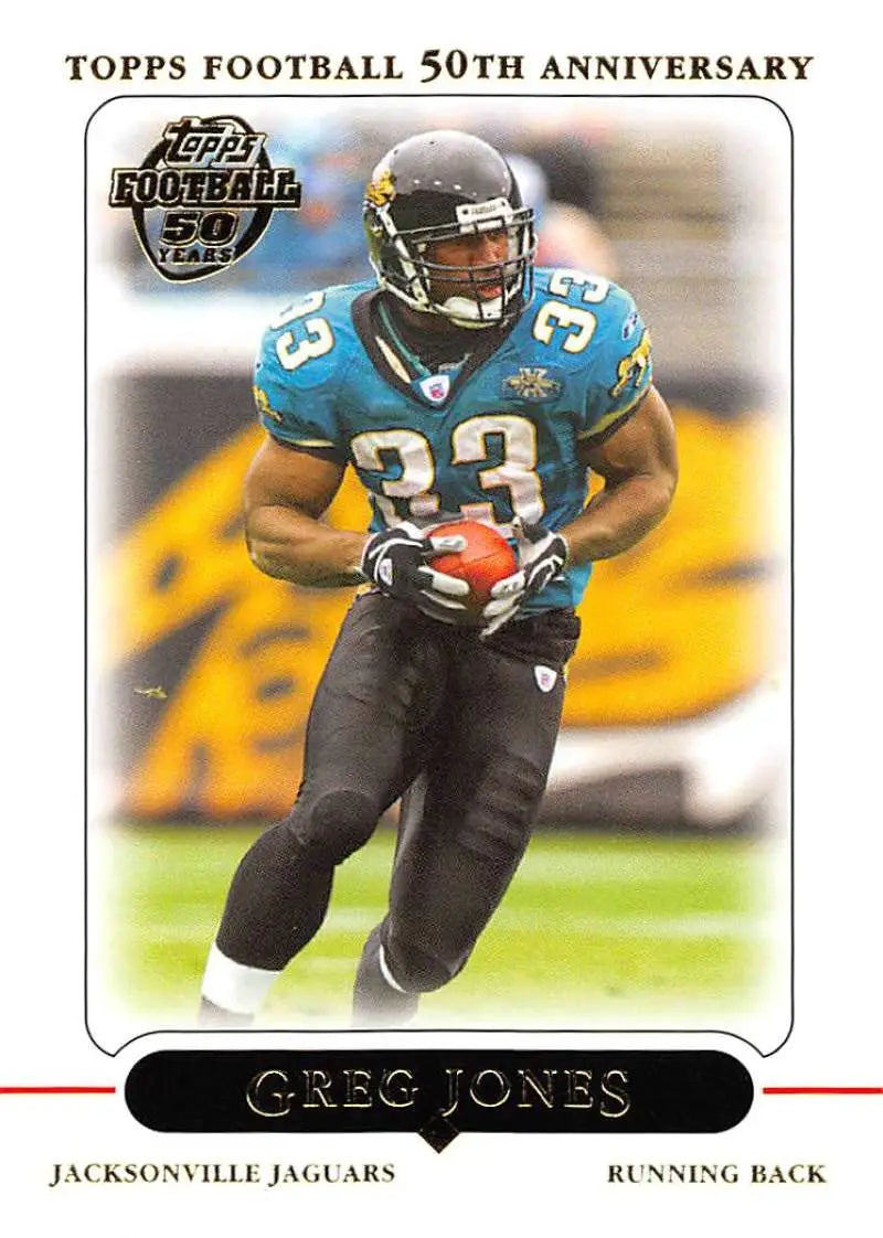 2005 Topps #15 Greg Jones NM-MT Jacksonville Jaguars Football Card - Football Card Single