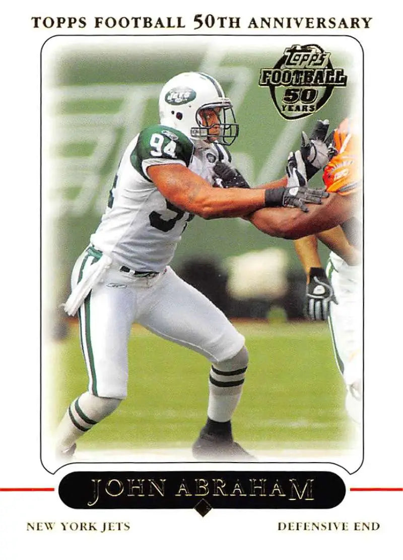 2005 Topps #150 John Abraham NM-MT New York Jets Football Card - Football Card Single