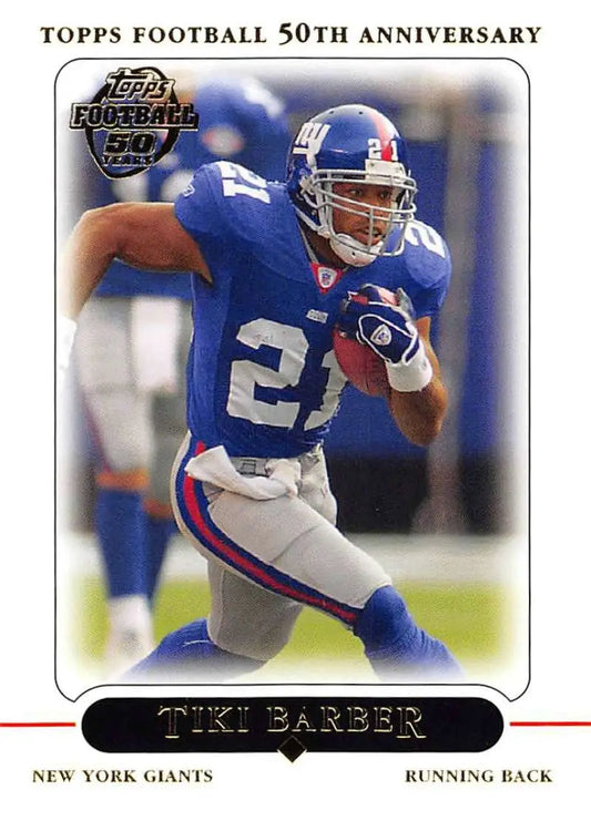 2005 Topps #152 Tiki Barber NM-MT New York Giants Football Card - Football Card Single