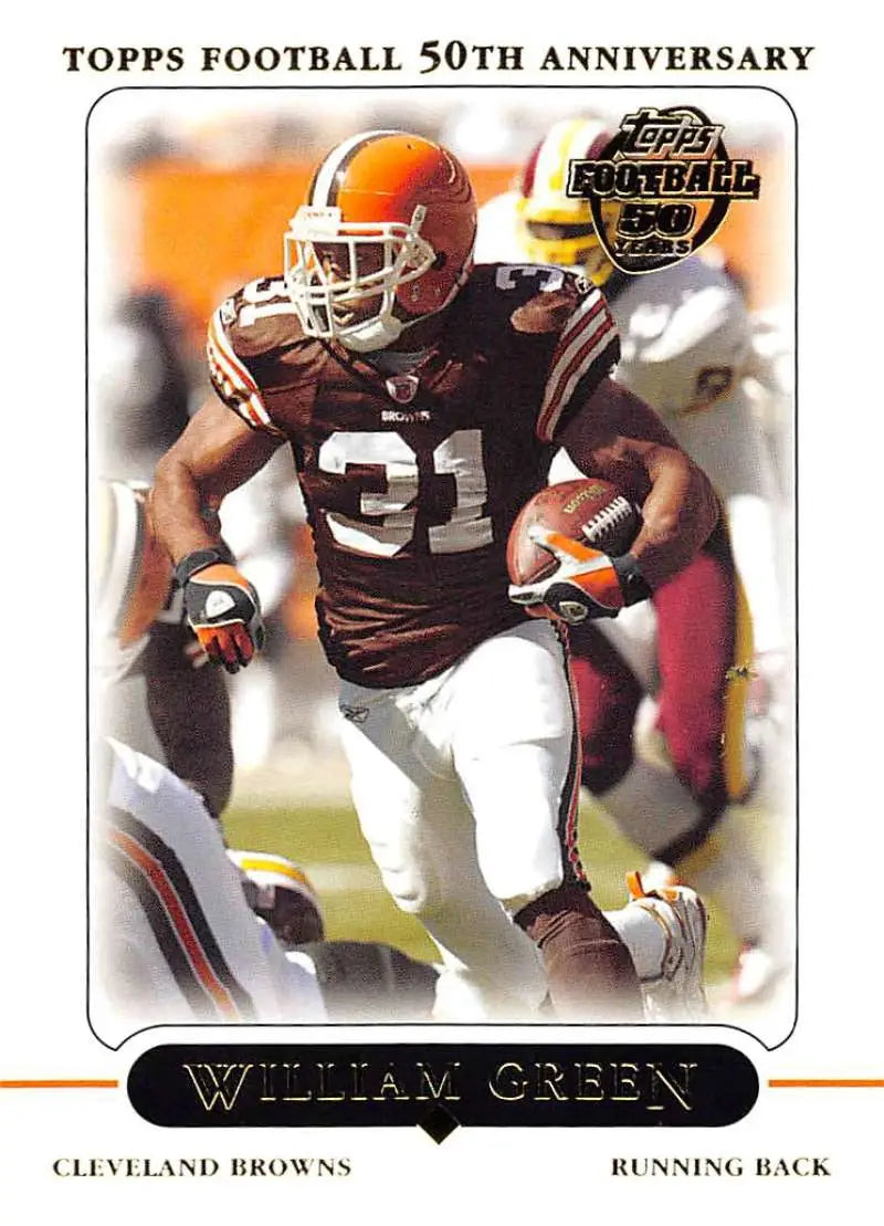 2005 Topps #158 William Green NM-MT Cleveland Browns Football Card - Football Card Single