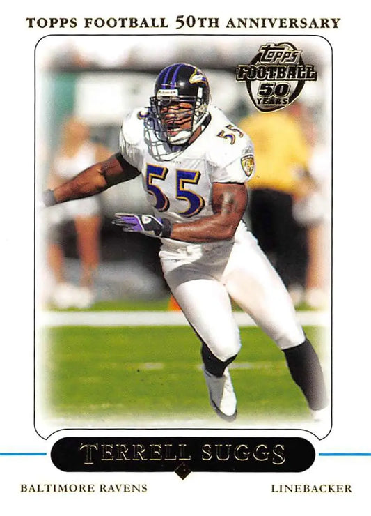 2005 Topps #161 Terrell Suggs NM-MT Baltimore Ravens Football Card - Football Card Single