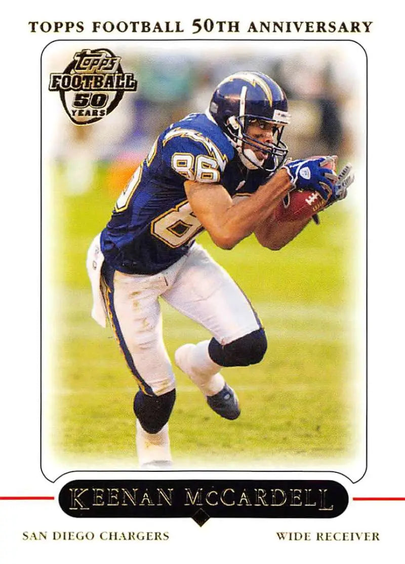 2005 Topps #167 Keenan McCardell NM-MT San Diego Chargers Football Card - Football Card Single