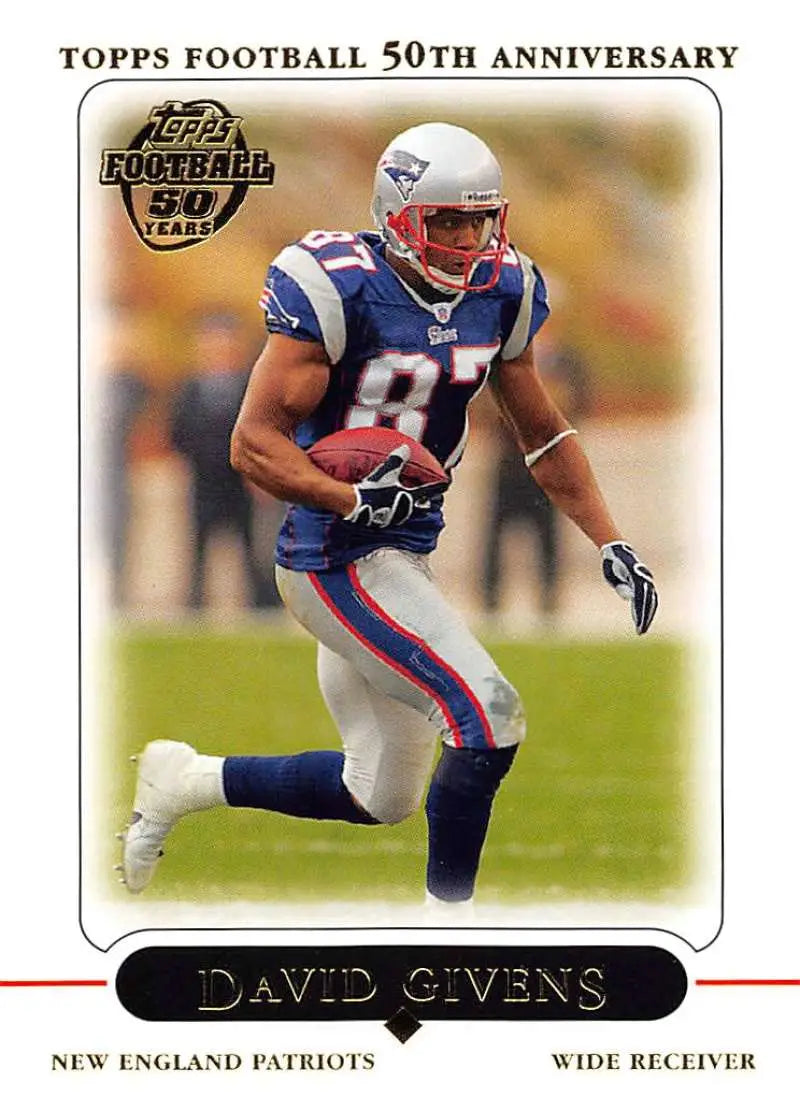 2005 Topps #177 David Givens NM-MT New England Patriots Football Card - Football Card Single