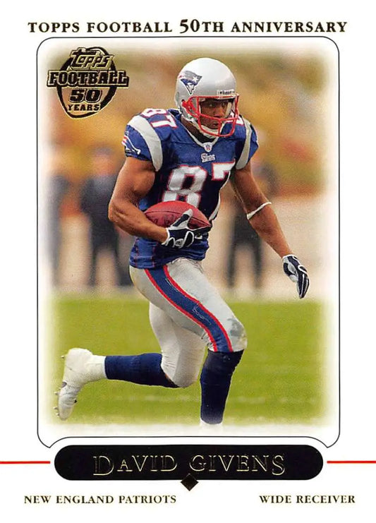 2005 Topps #177 David Givens NM-MT New England Patriots Football Card - Football Card Single