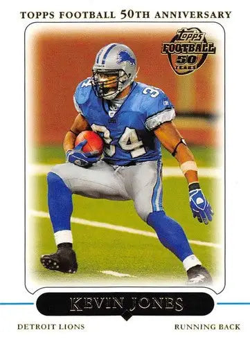 Original gloss Kevin Jones football card 2005 Topps NM-MT Lions ID 53538