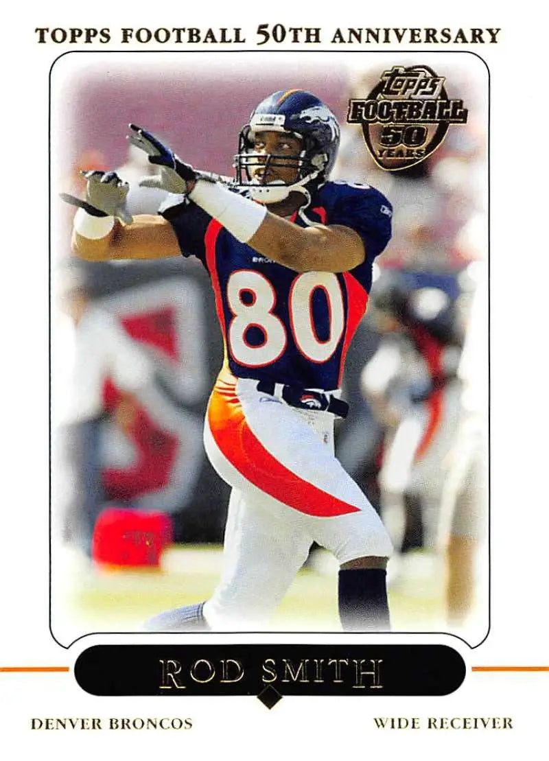 2005 Topps #185 Rod Smith NM-MT Denver Broncos Football Card - Football Card Single