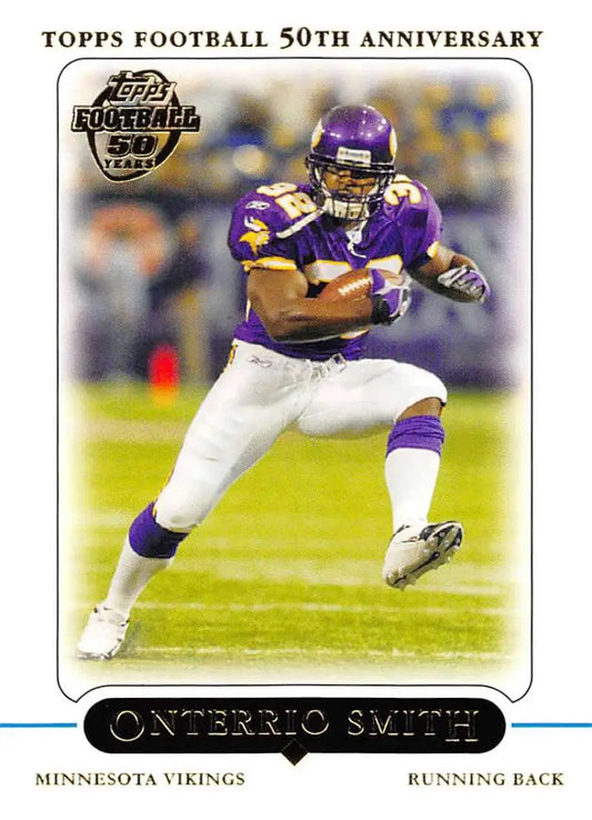 2005 Topps #187 Onterrio Smith NM-MT Minnesota Vikings Football Card - Football Card Single