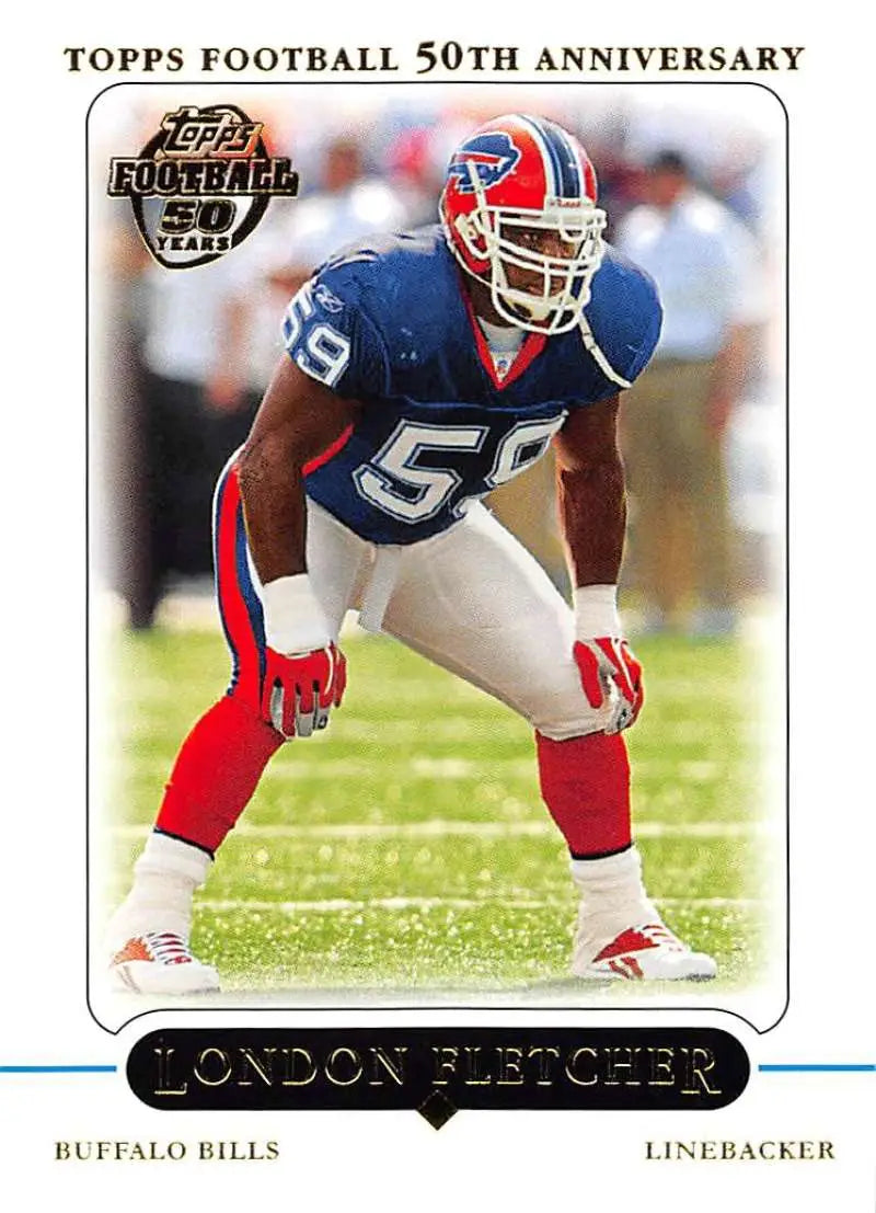 2005 Topps #192 London Fletcher NM-MT Buffalo Bills Football Card - Football Card Single