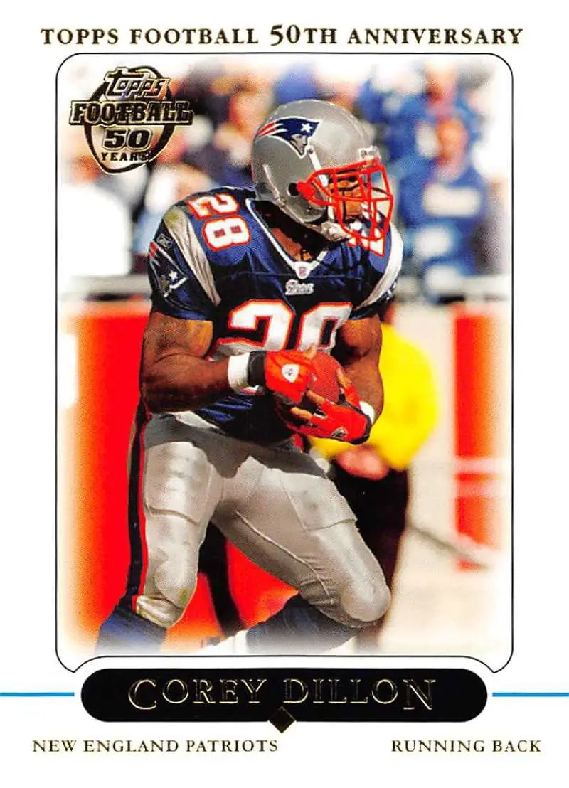 2005 Topps #198 Corey Dillon NM-MT New England Patriots Football Card - Football Card Single