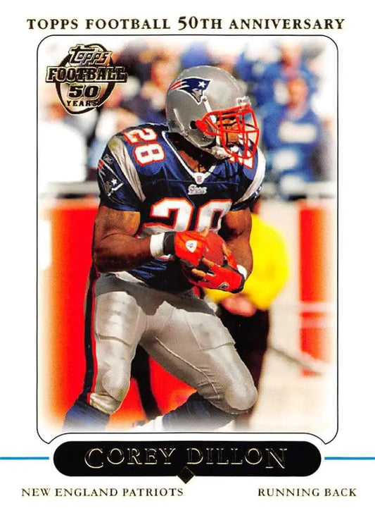 2005 Topps #198 Corey Dillon NM-MT New England Patriots Football Card - Football Card Single
