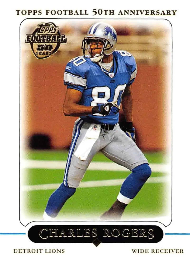 2005 Topps #205 Charles Rogers NM-MT Detroit Lions Football Card - Football Card Single