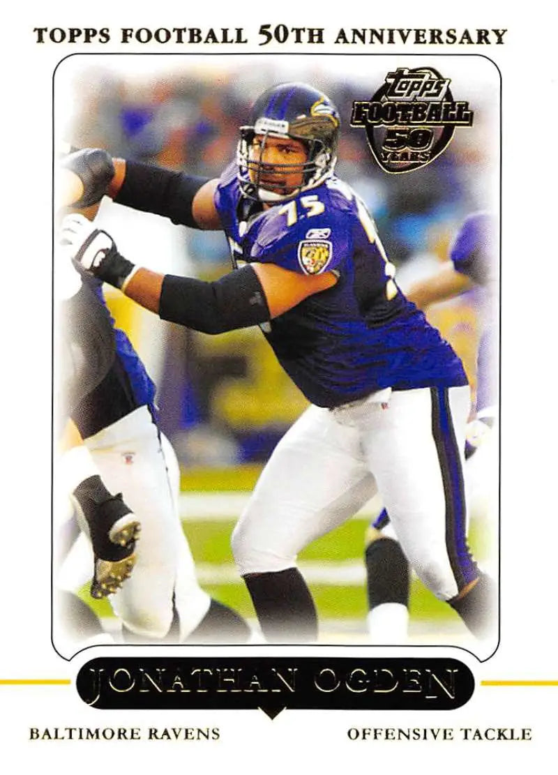 2005 Topps #208 Jonathan Ogden NM-MT Baltimore Ravens Football Card - Football Card Single