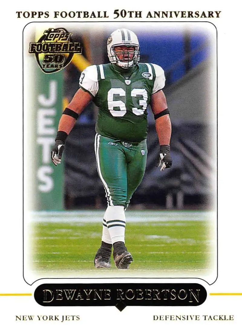 2005 Topps #210 Dewayne Robertson NM-MT New York Jets Football Card - Football Card Single